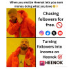 Why scroll for likes when you can earn for your creativity? 💡💰 Start today, get your account verified. #Creator #Heenok #FreeSpeech